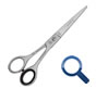 Premax professional hairdressing scissors. Professional hairstylist shears.